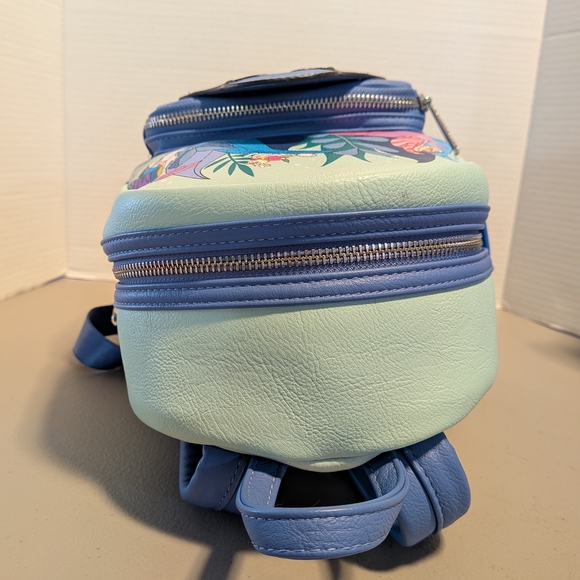 Disney Loungefly Alice In Wonderland Mini Backpack Absolem Caterpillar Bag Blue - Picture 11 of 15